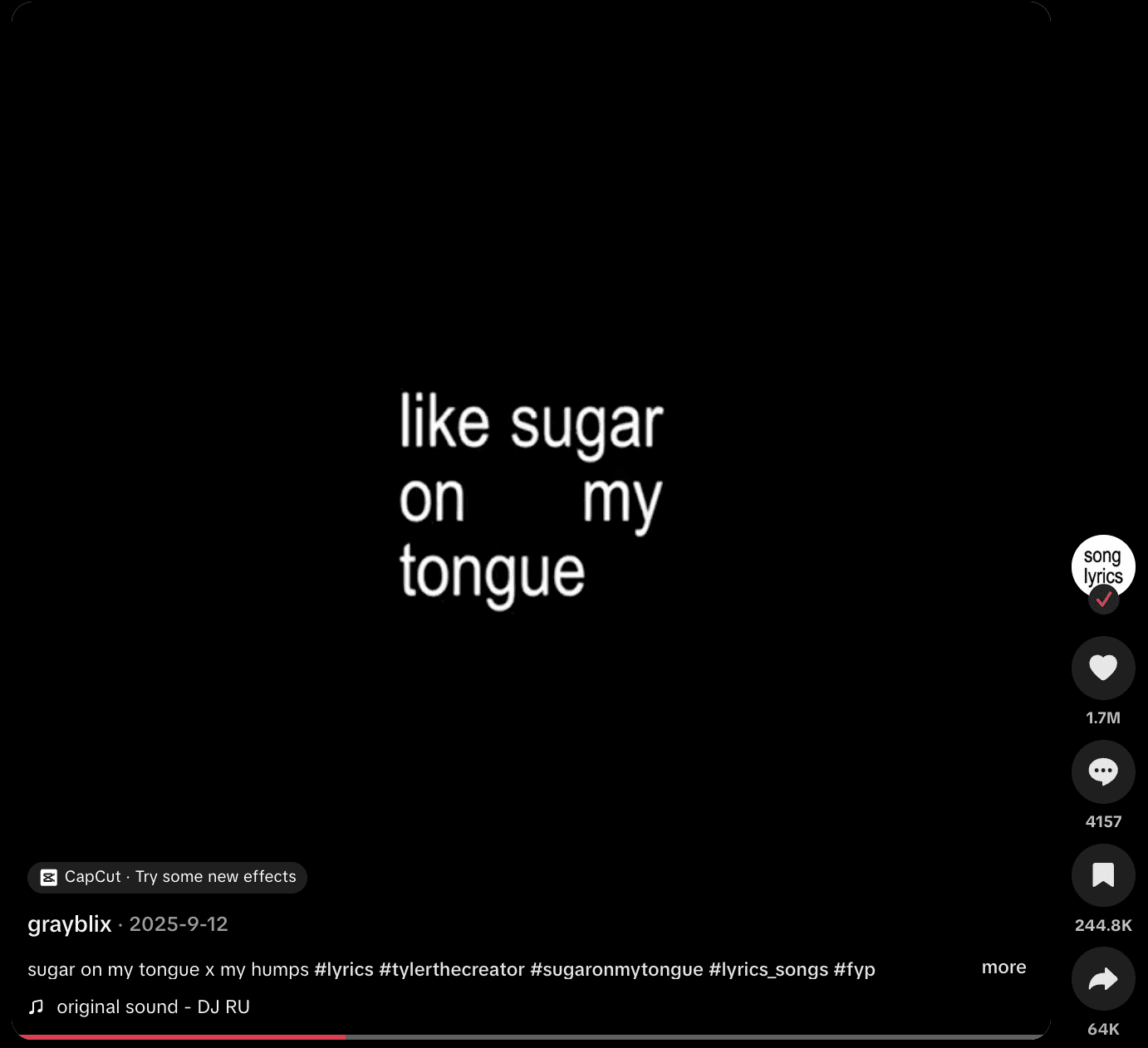 TikTok creator content